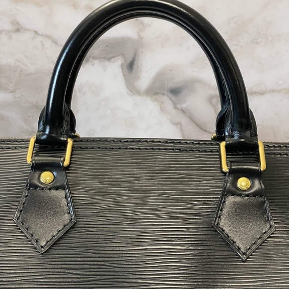 Louis Vuitton speedy 30 black epi - Picture 6 of 16